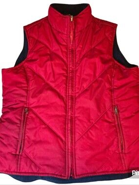 Women’s Red Quilted Vest by